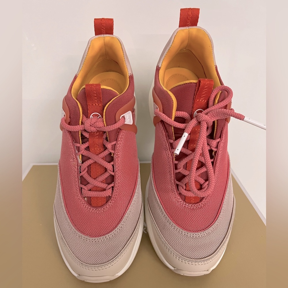 Michael Kors Sparks Trainer Small Tech Nylon Sneakers soft pink 6.5